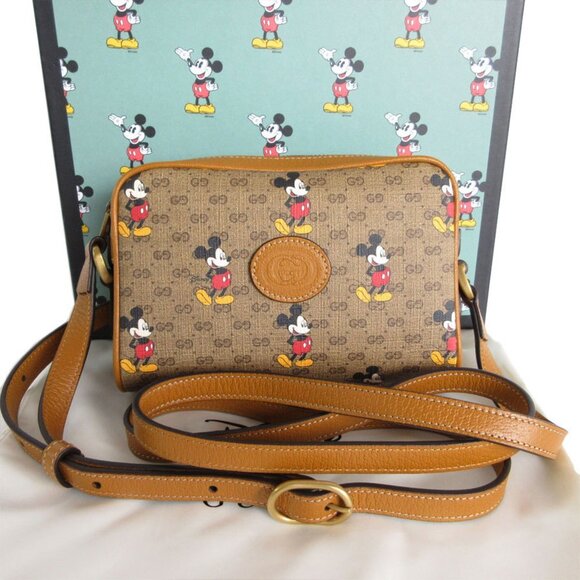 GUCCI Brown Leather Shoulder Bag - Picture 1 of 5